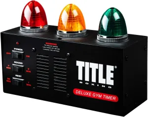 Title Deluxe Gym Timer - Gym Clock, Interval Timer, Workout Timer, Boxing Timer, Gym Clock Timer, Interval Timer for Workout, Gym Timer, Boxing Equipment