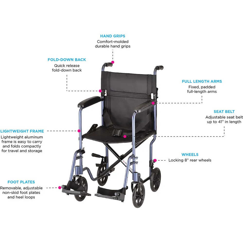 Transport – Steel 19" Lightweight, Trusted vendor Chair Foldable, Durable All-in-one collection and