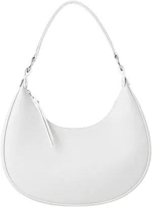 Trendy Half Moon Handbag Portable Large Capacity Shoulder Bag for Women Small Vegan Leather Tote Bag for Work 2025