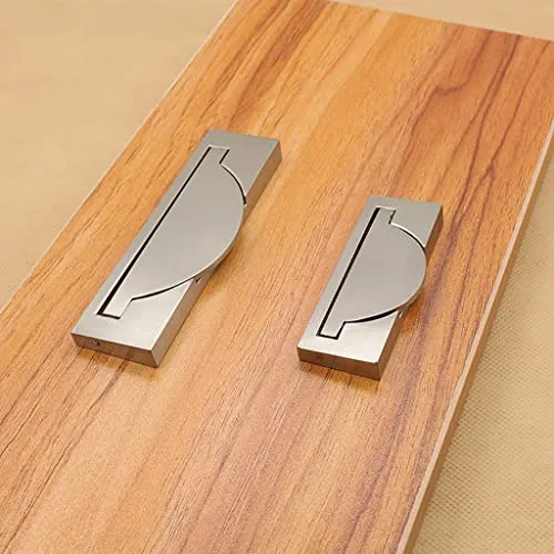 Trendy Retail® Gold Wire Drawing Cabinet Door Drawer Invisible Pull Handles Pitch Hole 96mm