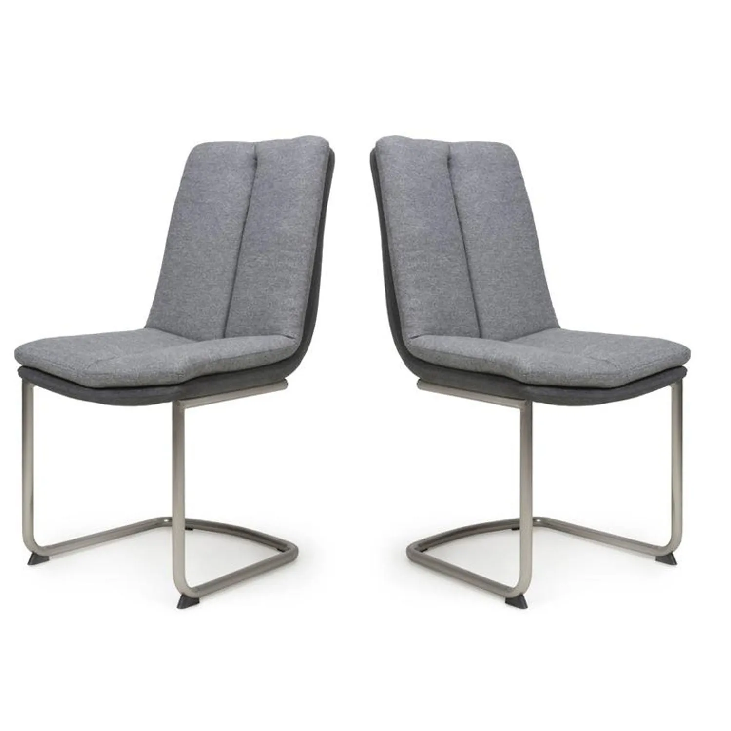 Triton Linen Light Grey Dining Chair Set of 2