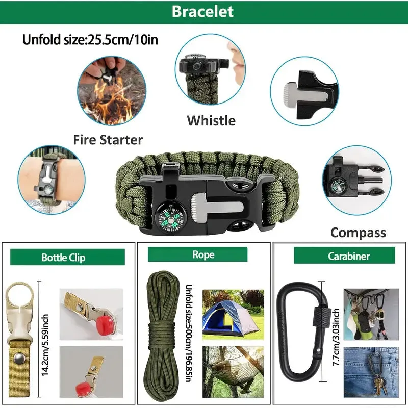 Ultimate 27-Piece Emergency Survival Kit
