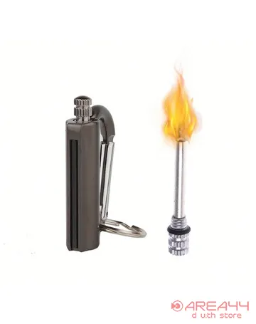 Unique Stainless Steel Metal Flint Match Emergency Survival Fire Starter Lighter Matchbox