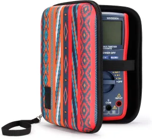 USA GEAR Multimeter Case - Voltage Tester Case Compatible with Astro AI Multi Meter, Klein Tools Multimeter Tester, Fluke Multimeter, and More Electrical Tester - Water & Scratch Resistant (Southwest)