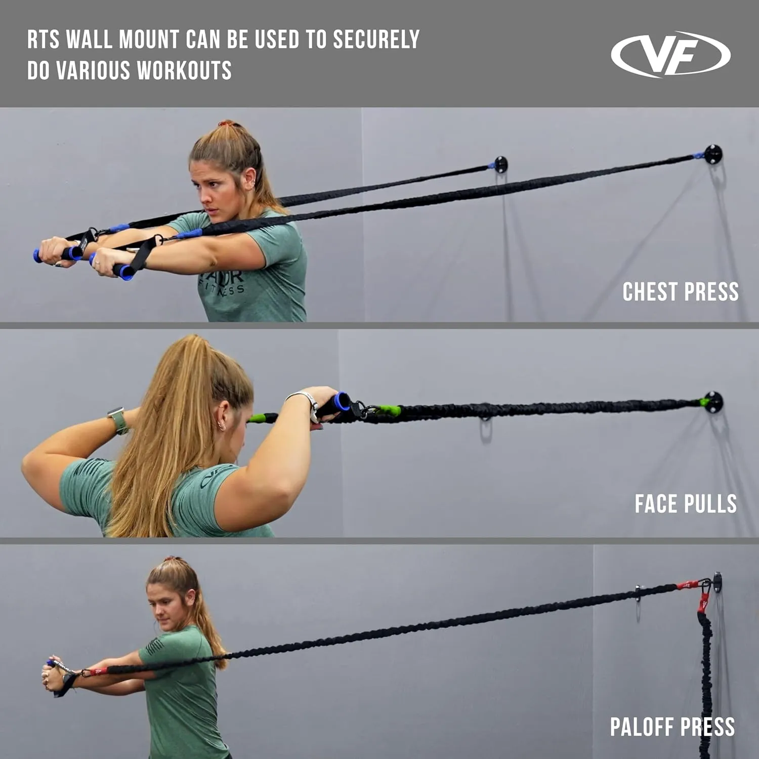 Valor Fitness Resistance Bands - 5lb to 25lbs - Carabiners Attached & 2 Bands per Weight Option with Handles– Sheath Covered - Strength Training New Compact 39" Design - Wall Door Rack Mount Options