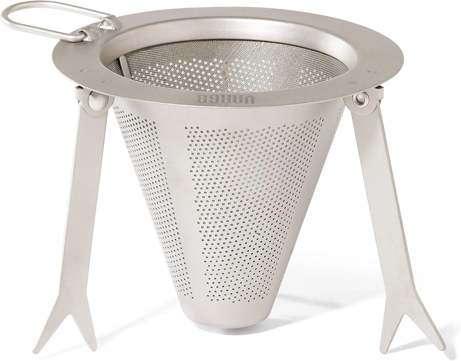 Vargo Titanium Travel Coffee Filter | Compact Solo Pour Over Coffee Maker that Fits on Mugs | Paperless Reusable Single Cup Coffee Maker | Great for Outdoors and Backpackers T-474