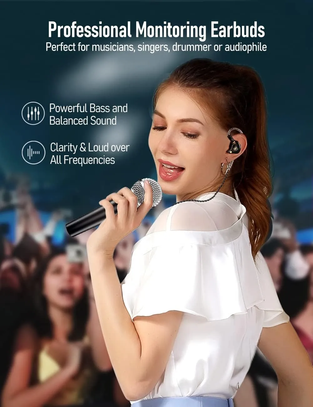 Vibes 201L Wired Earbuds in-Ear Headphones, Lightning to 3.5mm Adapter & Braided Cord, Noise Isolating Bass Driven Earphones, Carry Case, Ear Buds Tips, 3.5mm Jack (Clear Brown, No Mic)