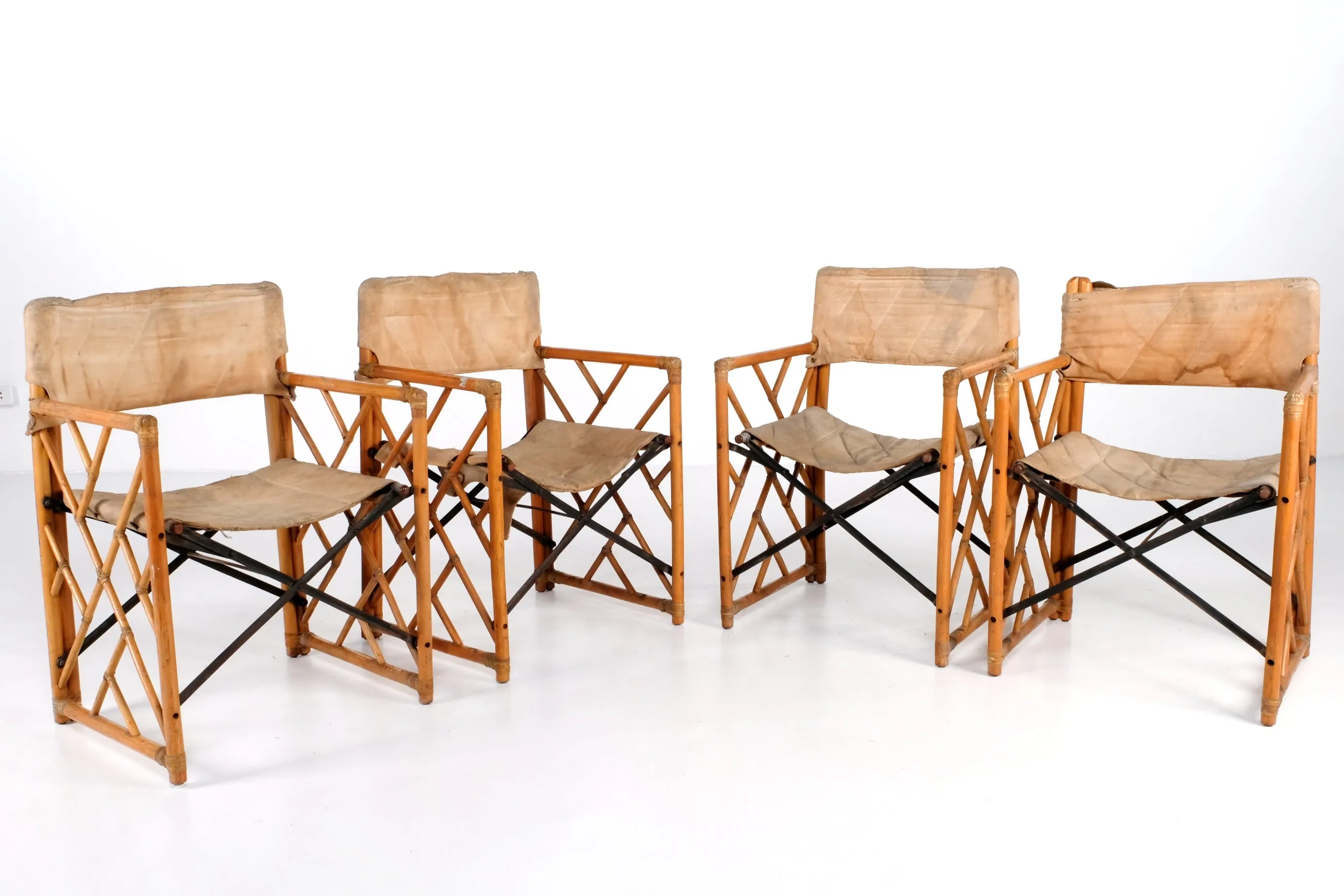 VINTAGE BAMBOO DIRECTOR’S ARMCHAIR