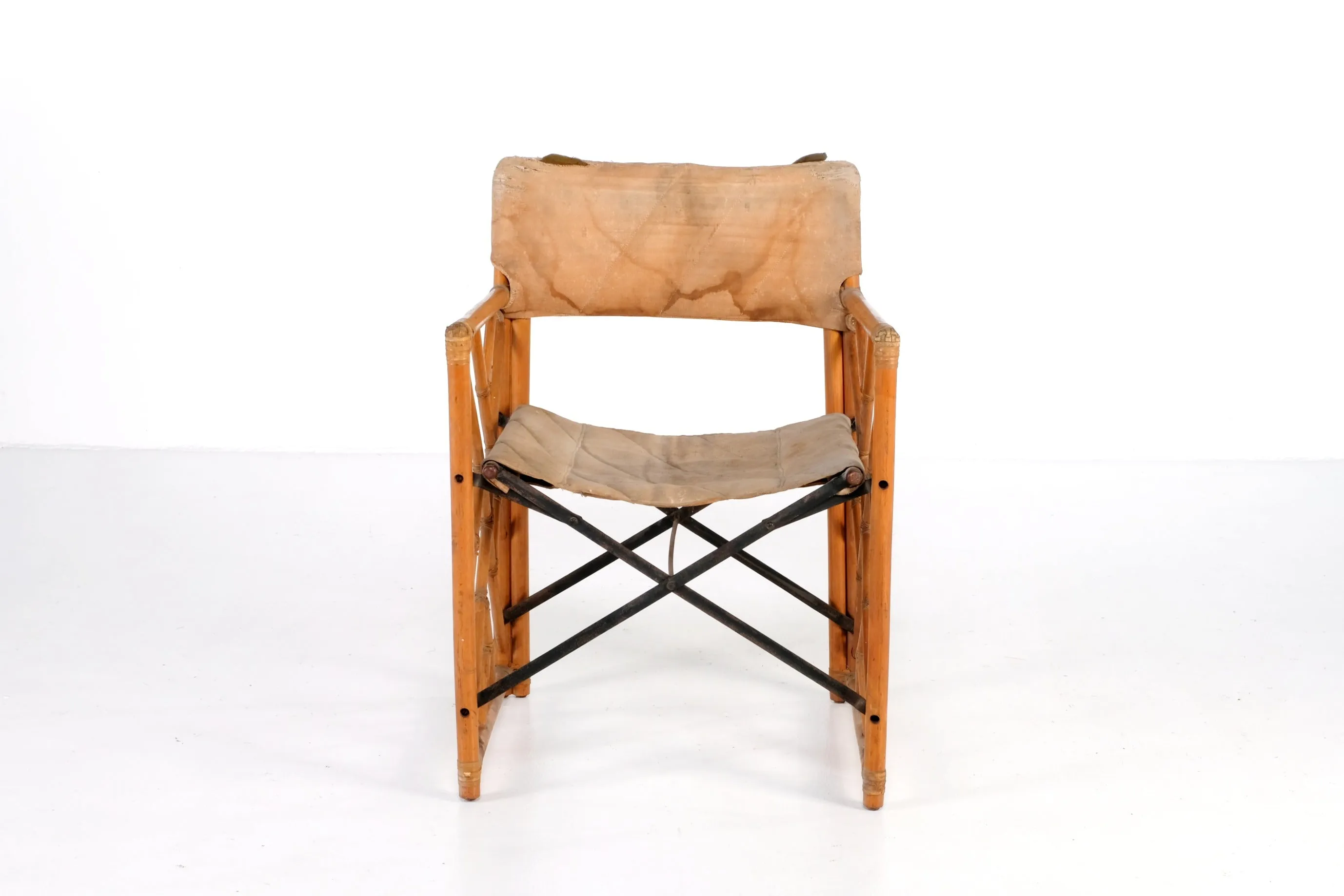 VINTAGE BAMBOO DIRECTOR’S ARMCHAIR