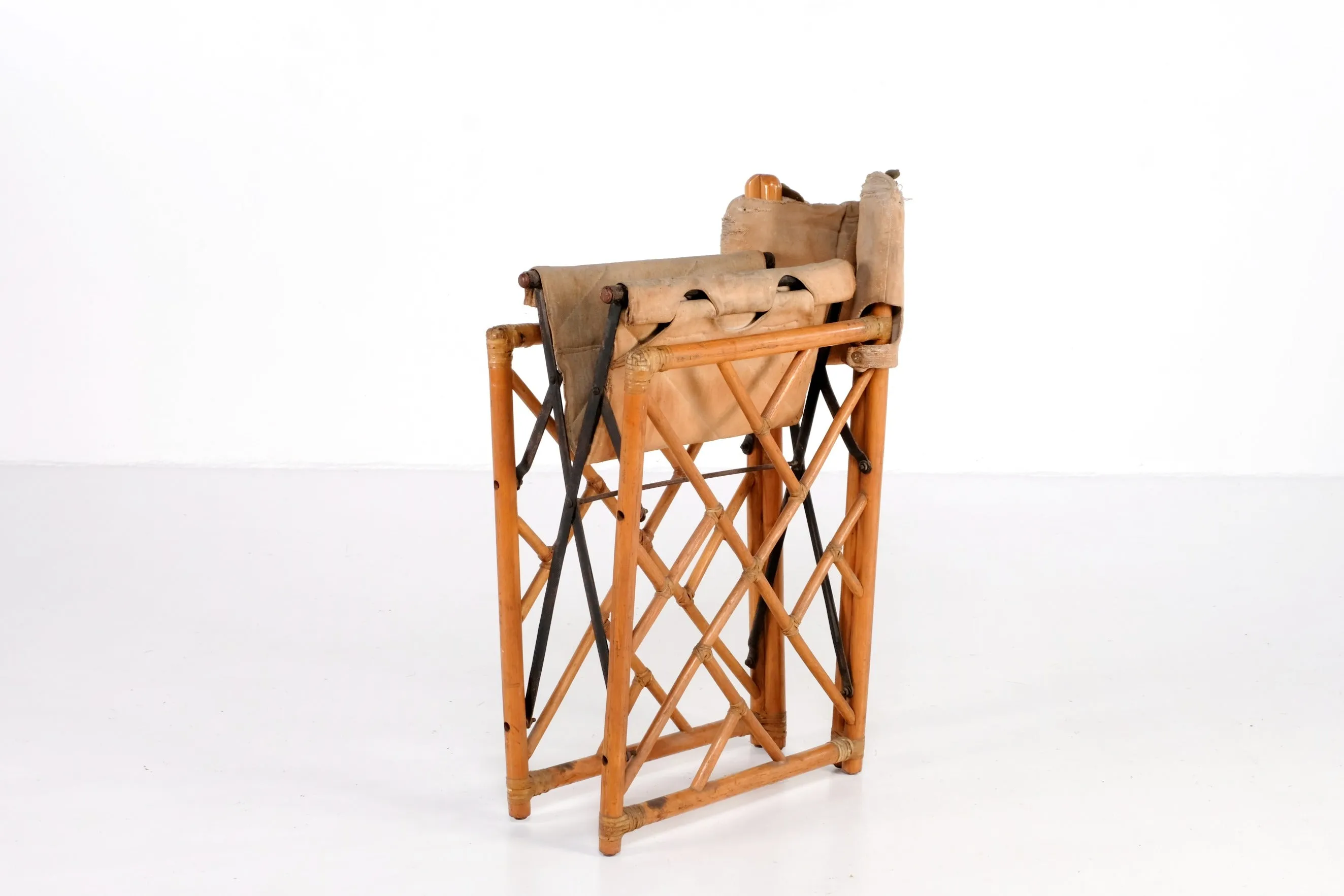 VINTAGE BAMBOO DIRECTOR’S ARMCHAIR