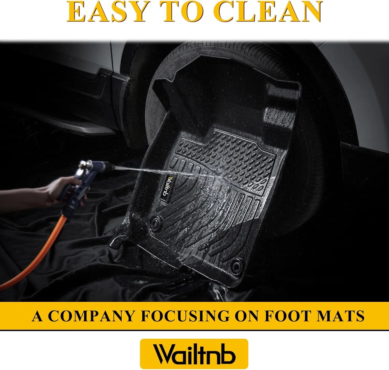Wailtnb-All Weather Floor Mats for Chevrolet Suburban & GMC Yukon XL 2015-2020 Custom Fit Chevy Suburban & Yukon XL 2015-2020 Waterproof Durable Accessories for Suburban