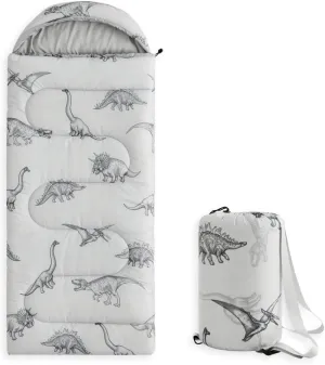 Wake In Cloud - Kids Sleeping Bag for Boys Toddlers, Camping in Warm Cold Weather, Backpacking Lightweight Compact Outdoor Liner for 3 Seasons Summer Spring Fall