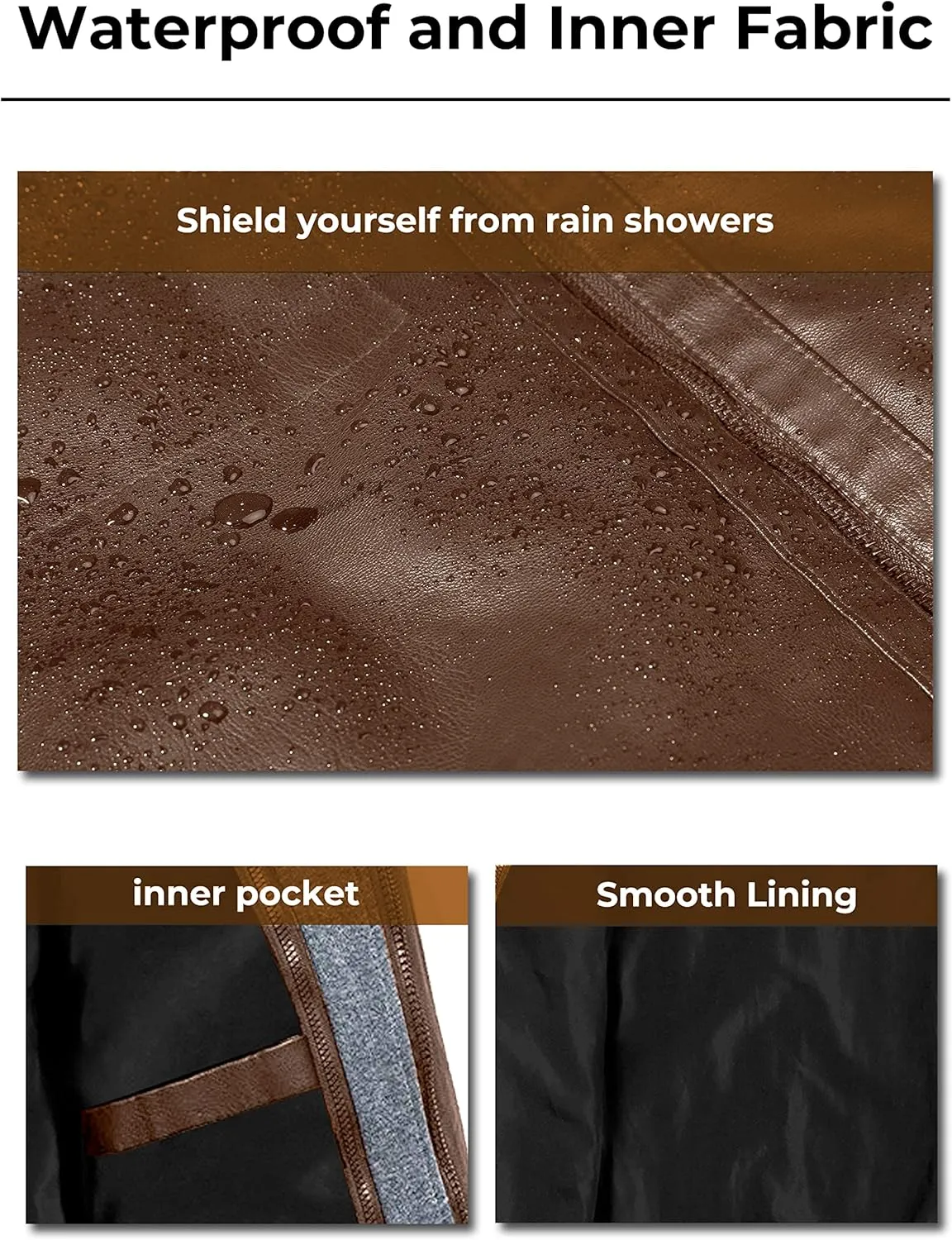 wantdo Men's Faux Leather Jacket with Removable Hood Motorcycle Jacket Casual Warm Winter Coat