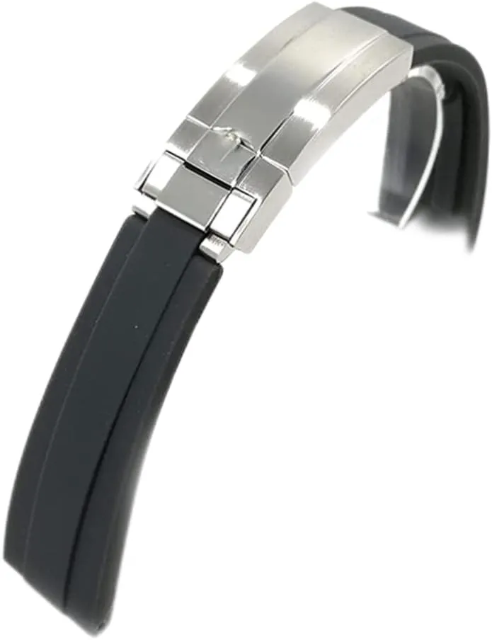 Watch Band 0.79 Inch Wide Watch Strap Quick Release Rubber Watch Band Bracelet Compatible with Black Water Ghost Submariner Series Mens Black Rubber Watch Band Watch Accessories Watch Band Watch Acce
