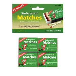 Waterproof Matches, Pk Of 4