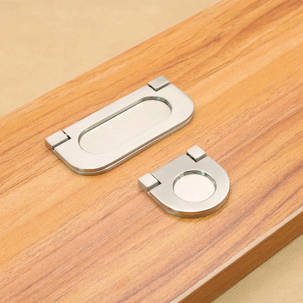 WEADDU Gold Zinc Alloy Wire Drawing Cabinet Door Drawer Invisible Pull Handles 75mm