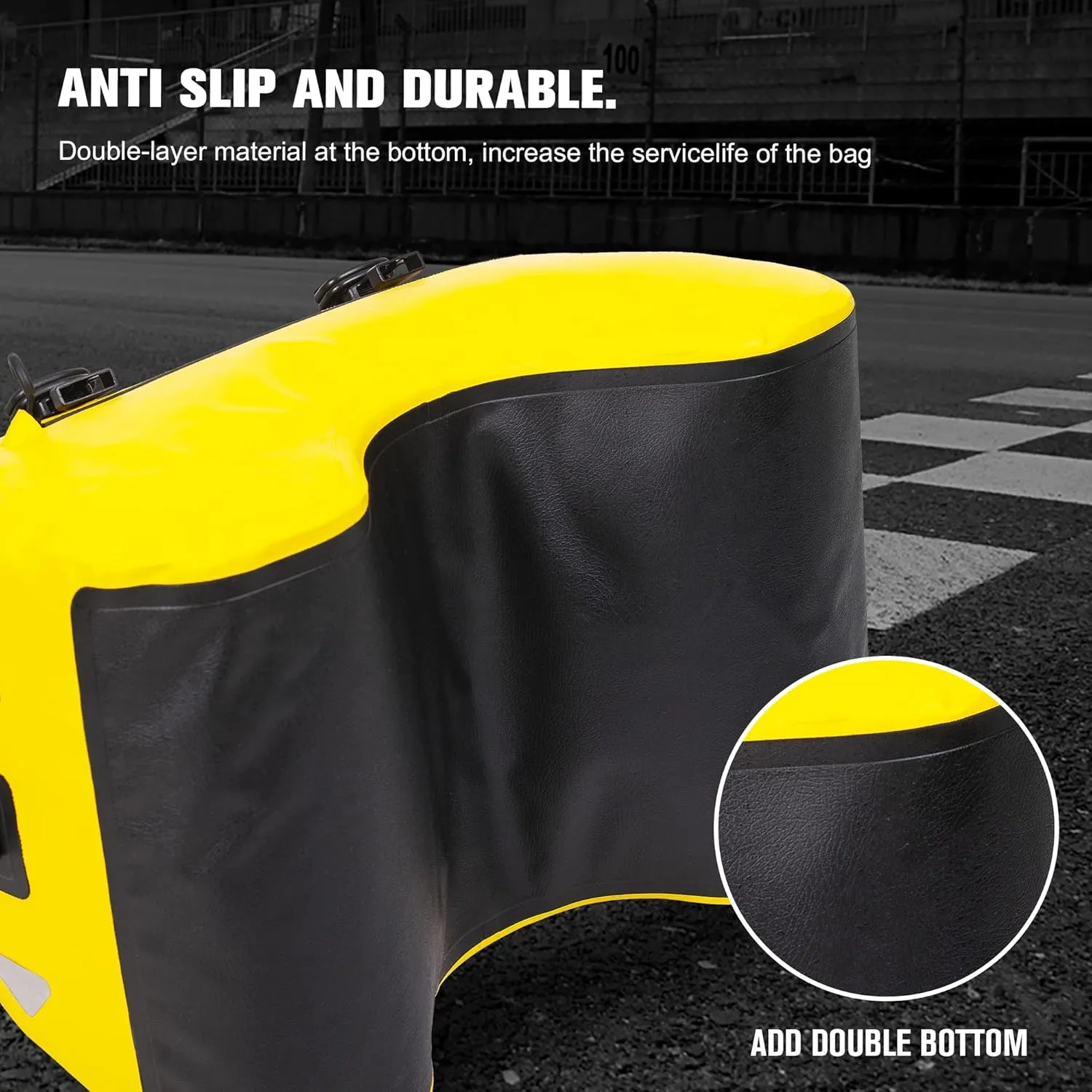 WILD HEART Dry Motorcycle Tail bag 70L/50L With Rope Straps and Inner Pocket Waterproof PVC 500D for Travel,Motorcycle and so on