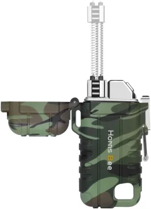 Windproof Electric Lighter - Plasma Lighters with Long Flexible Neck, Rechargeable Electric Candle Lighters, Waterproof Torch Lighter, Camping Accessories Survival Hiking Gear (Camo)