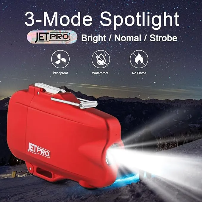 Windproof Lighter Dual Arc Plasma Lighter Rechargeable Lighter Flameless with Survival Emergency Whistle and Lanyard (Red)