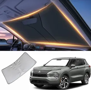 Windshield Sun Shade for Mitsubishi Outlander Front Window Shades Cover for 2011-2024 Outlander Windshield Sun Visor Protector Car Accessories