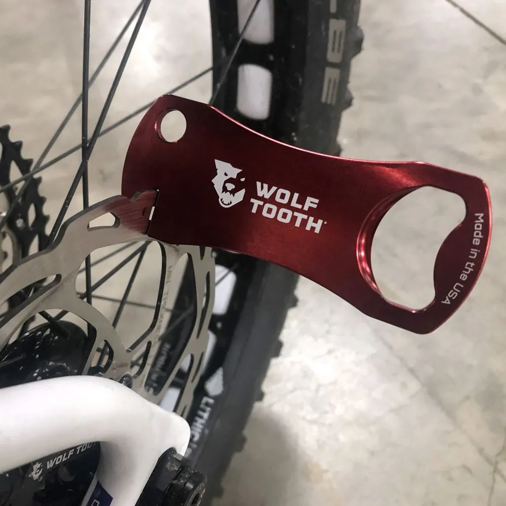 Wolftooth Bottle Opener with Rotor Truing Slot