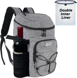 WOLT Cooler Backpack,24 Cans Insulated Backpack Cooler Leakproof,Lightweight Soft Cooler Bag,Camping Cooler,Large Capacity Beach Cooler,Waterproof Travel Cooler Lunch Backpack for Hiking