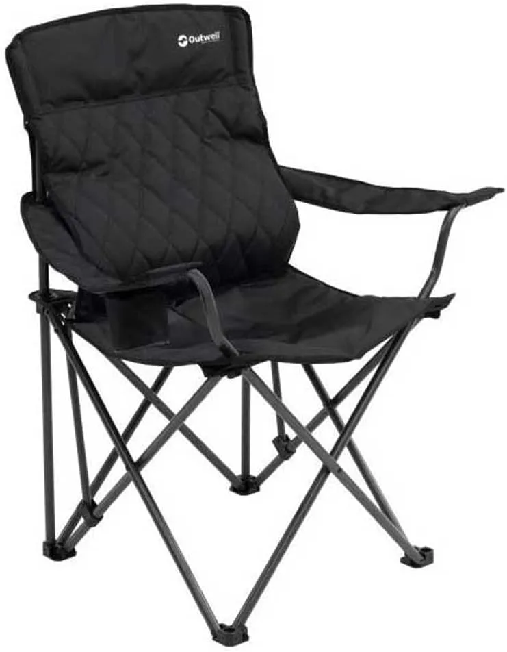 x camping chair, 104 x 63 x 90 cm, black