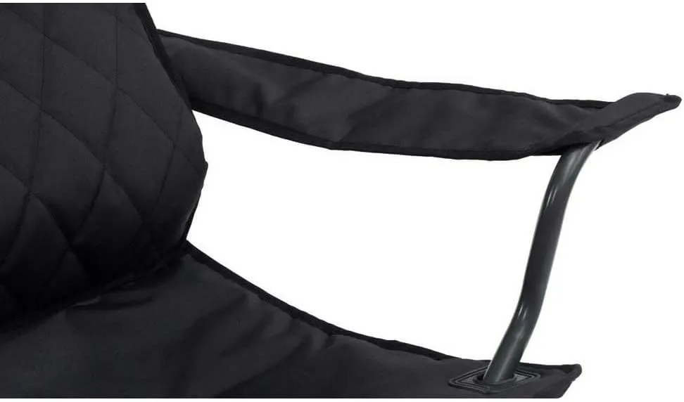x camping chair, 104 x 63 x 90 cm, black