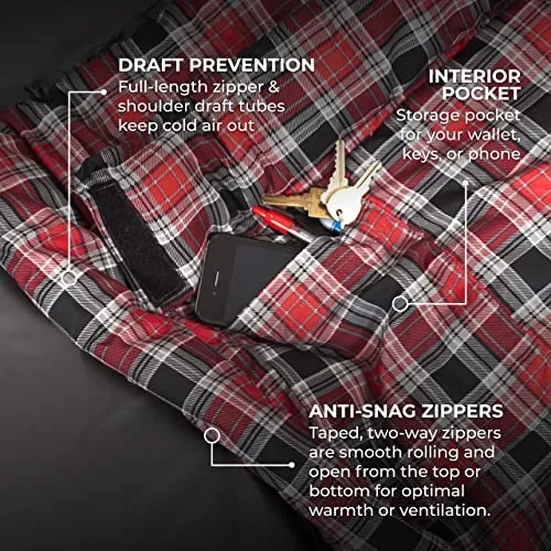 XL Sleeping Bags,All Weather Warm Sleeping Bag for Adults & Kids