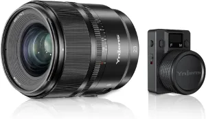 YONGNUO YN23mm F1.4 Lens w/Remote Controller, 23mm F1.4 Auto Focus Large Aperture APS-C Frame, Standard Prime Lens for Sony E Mount